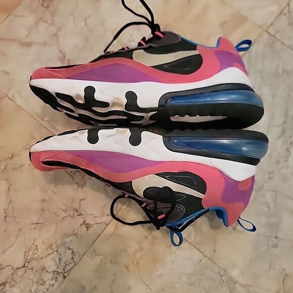 Nike Air Max 270 React Pink Youth 6 Womens Size‎ 7.5 Athletic Shoes Sneakers - Picture 7 of 12